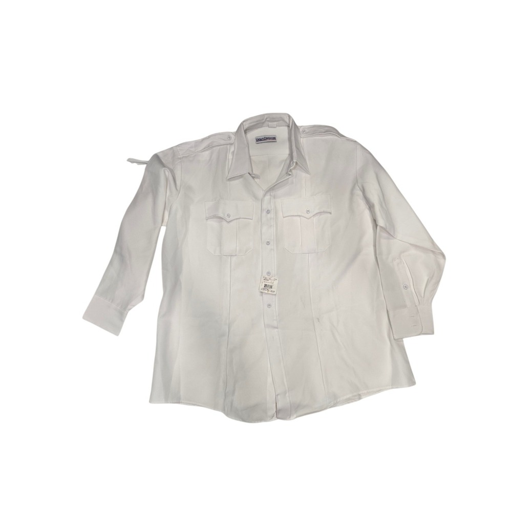 Flying Cross White Urban Defender S/S Uniform Shirt Police Sheriff Size XL‎